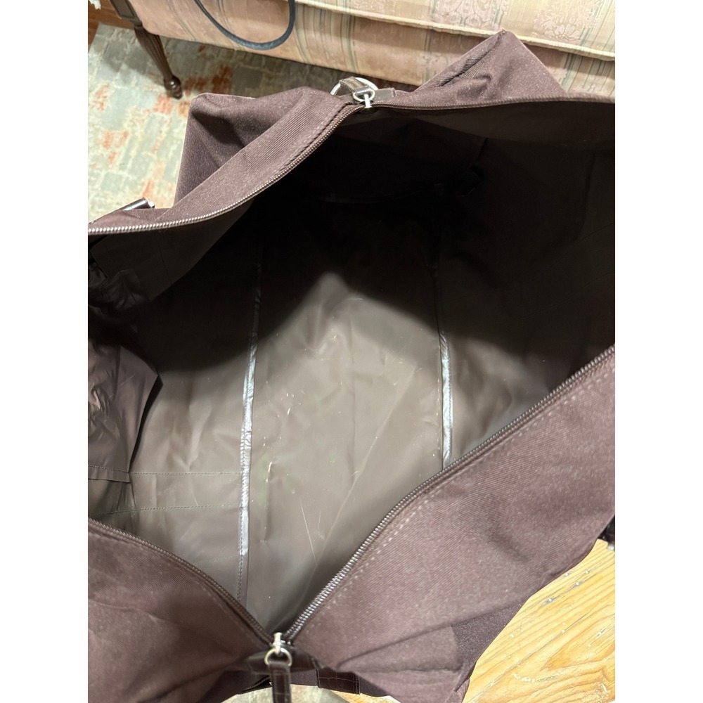 Kenneth Cole Signature Brown Travel Duffel Weekender Bag - Picture 8 of 9